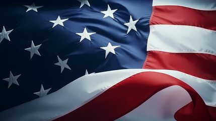 American Flag Pattern in Red, White, and Blue Colors &ndash; Patriotic Design for Independence Day and National Celebrations