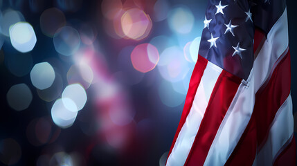 American flag with Patriotic background 