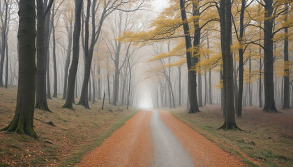 Obraz premium Lost in the Forest: A Journey Through Nature's Tranquil Beauty