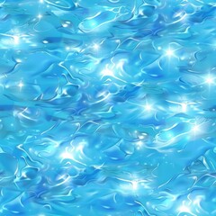 Water texture background with ripples and reflections, seamless pattern for swimming pool or sea water