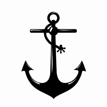 recommend clip art: Vector illustration of ship anchor isolated