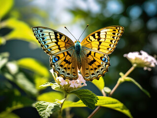 Obraz premium a butterfly on a flower