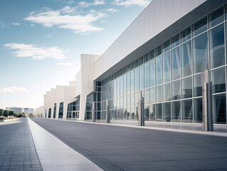 a building with many windows