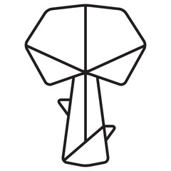 origami tree icon