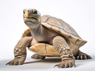 a turtle on a white background