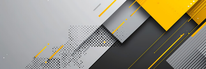 Minimalistic Corporate Background in Grey with Yellow Accents - Professional and Modern Design