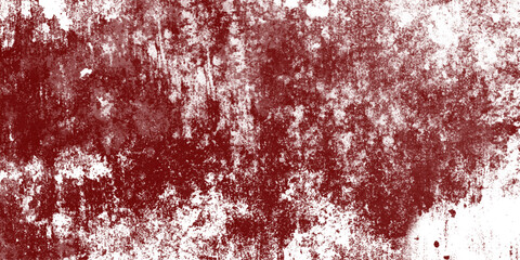 Fototapeta premium Red abstract grunge old concrete wall texture stain isolated overlay decorative vintage background.