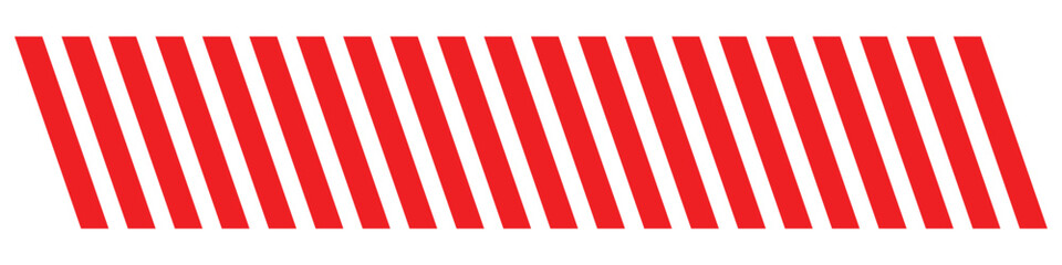 Fototapeta premium Slash line. Border with diagonal lines. Angle of tilt stripes. Black pattern of footer. Diagonal parallel lines divider strip. Tilt strip geometric abstract border. Slash divider. 11:11