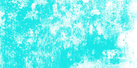 Cyan abstract grunge old concrete wall texture stain isolated overlay decorative vintage background.