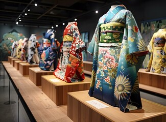 Naklejka premium A kimono is a traditional Japanese garment