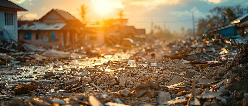 a community dealing with the aftermath of a natural disaster