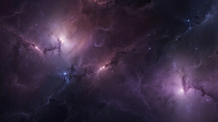 galaxy space wallpaper, in the style of dark violet and light violet, realistic usage of light and color, richly colored skies, realistic textures, generat ai