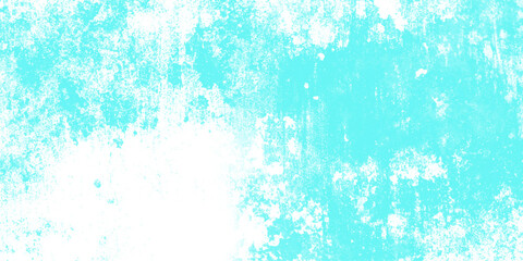 Cyan abstract grunge old concrete wall texture stain isolated overlay decorative vintage background.