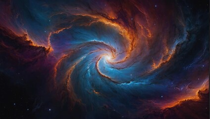 colorful space with an abstract background