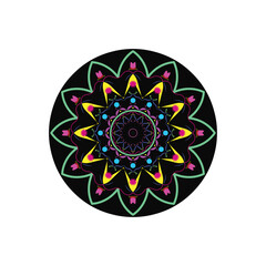 mandala art, black mandala