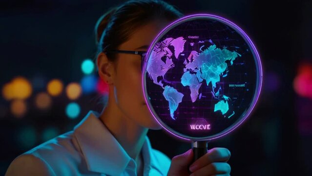 Know Your Customer (KYC) emphasizes the use of magnifying glasses for identity verification, aiming to improve financial security and access to personal financial data. 