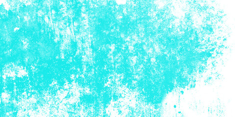 Cyan abstract grunge old concrete wall texture stain isolated overlay decorative vintage background.