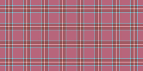 Festive fabric texture textile, woven seamless pattern plaid. British vector background tartan check in red and pastel colors.