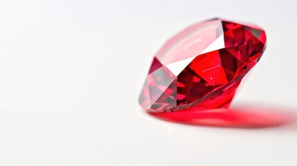 A deep red sapphire represents spirituality.