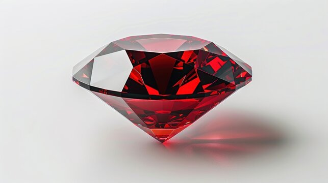 A deep red sapphire represents spirituality.