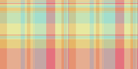 Grungy fabric seamless check, volume texture tartan pattern. New plaid background textile vector in light and pastel colors.