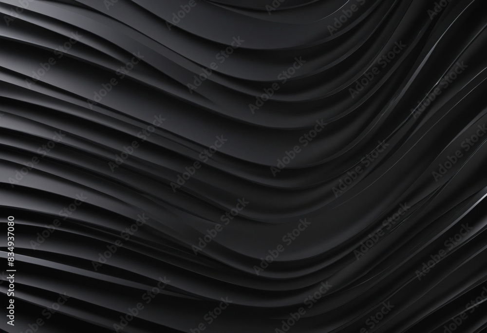 Poster luxurious modern gradient shadow design template with abstract 3d lines and waves in black backgroun
