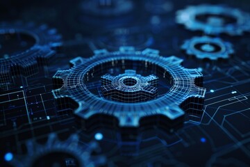 High-Precision Engineering Wireframe Design with Luminescent Connectivity