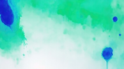 Obraz premium Abstract watercolor paint background by Blue color blue and green with liquid fluid texture for background