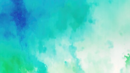 Abstract watercolor paint background by Blue color blue and green with liquid fluid texture for background