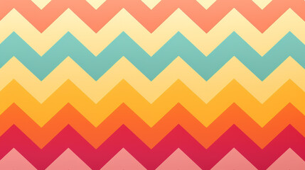 Vibrant geometric chevron design with a modern twist on traditional patterns, featuring flat texture and bright bold colors.