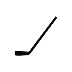 ice hockey stick silhouette, illustration, eps vector