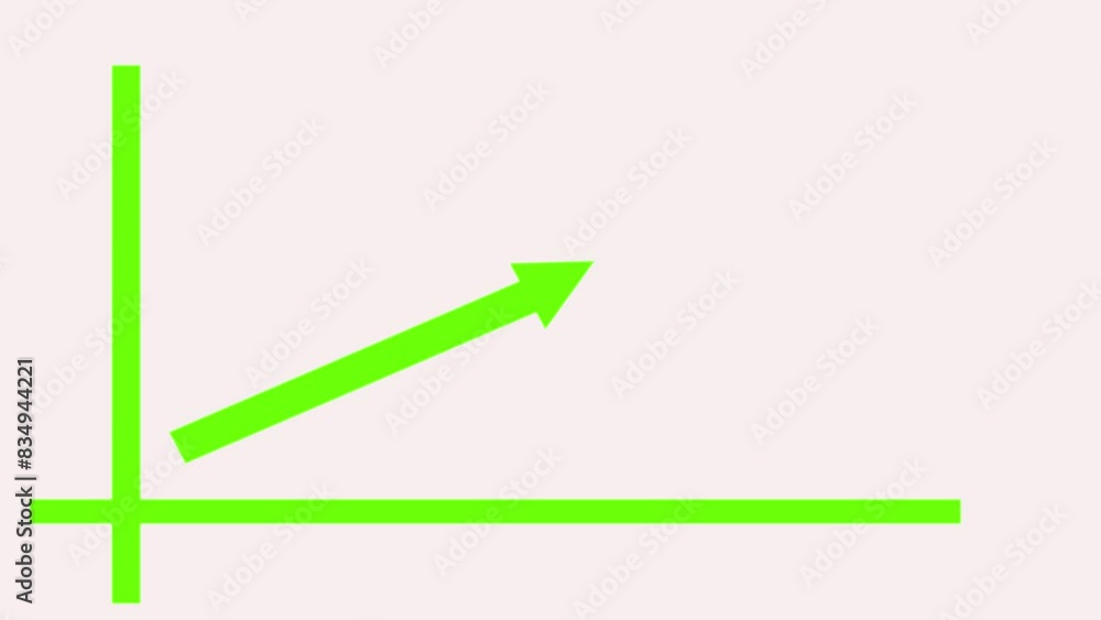 Aufkleber success business growth graph animation. animated graph growth chart. business growth presentation a