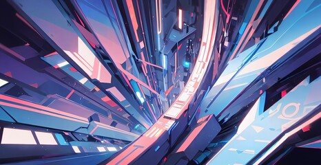 Gradient Wallpaper Illustration 3D Abstract