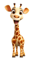 PNG  Giraffe cartoon mammal animal.