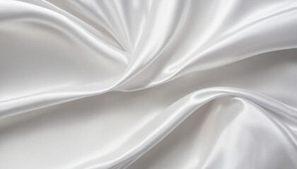 Naklejka premium Modern abstract blue and white silk wave background with shiny curves