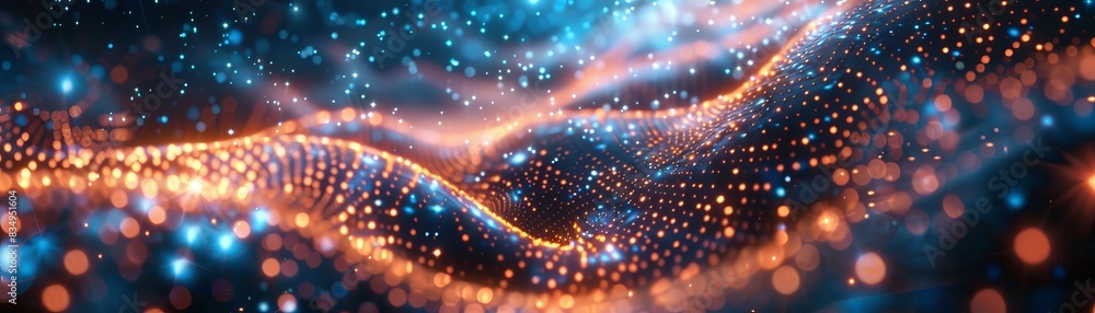 Poster a colorful, swirling pattern of dots and lines that creates a sense of movement