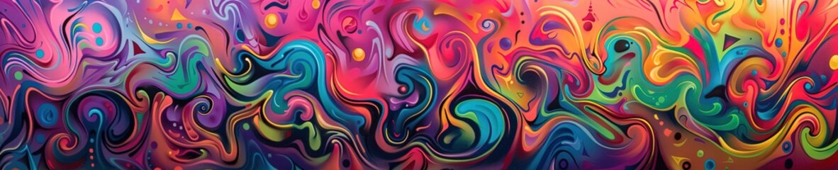 Obraz premium colorful 3D psychedelic tie dye pattern abstract
