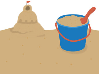 모래놀이 양동이