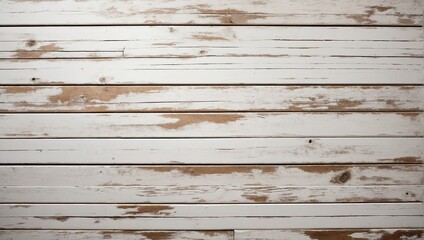 Obraz premium Shabby Wooden White Background. Grunge Texture, Painted Surface. Coastal Background.