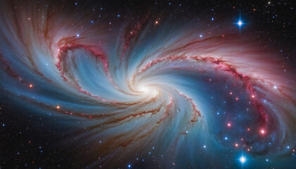 Fototapeta premium Ethereal Starlight Journey through the Celestial Universe