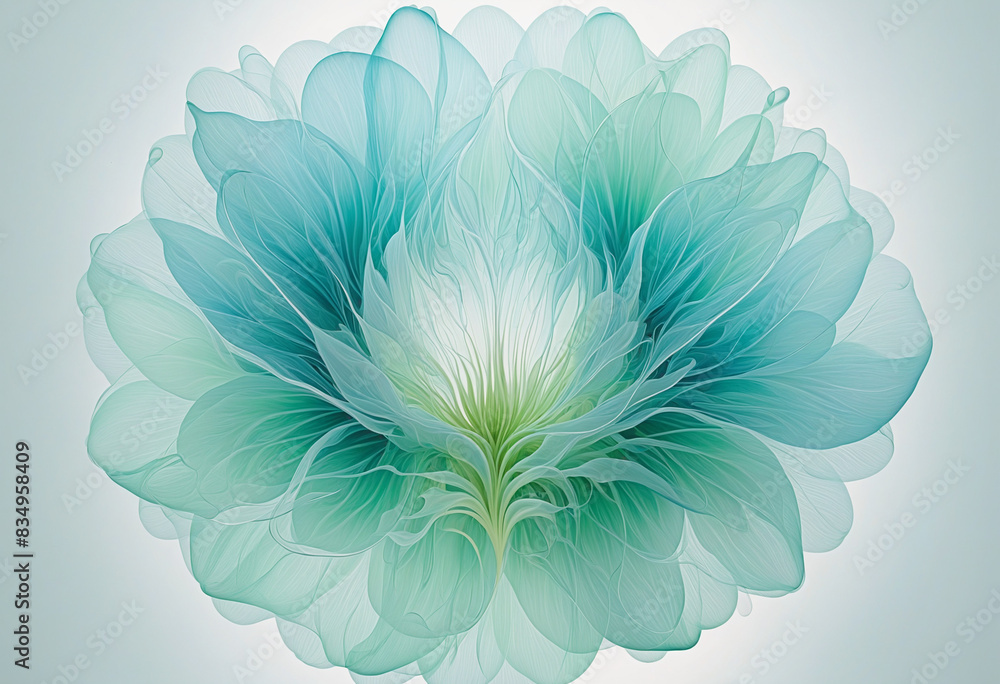 Aufkleber a vibrant watercolor painting with a generative ai design, featuring a colorful swirl of textures an