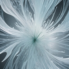 abstract blue background with flowers