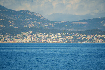 Fototapeta premium Nice, France from the sea