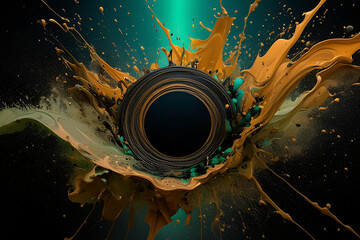 Projection de liquide