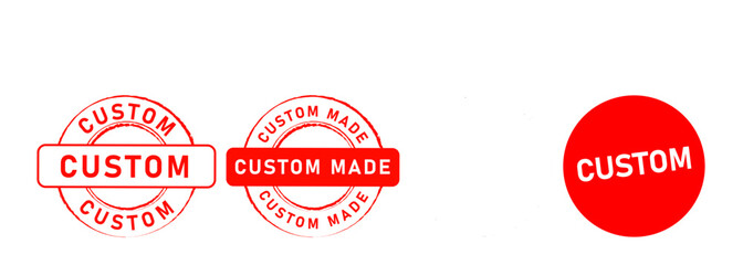 custom rectangle and circle rubber stamp sign for customize original product