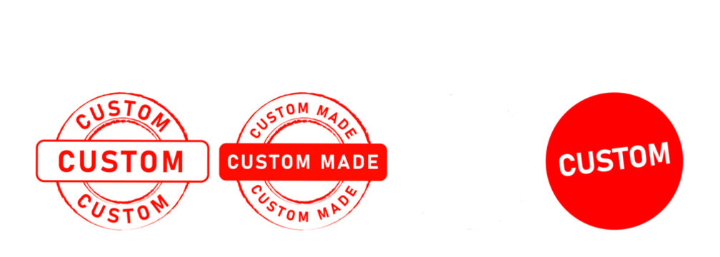 custom rectangle and circle rubber stamp sign for customize original product