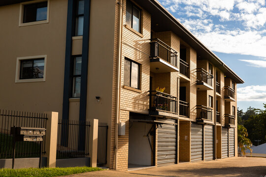 a brick block of six units in suburban Brisbane