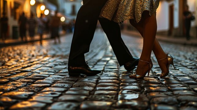 Dancing in the rain.