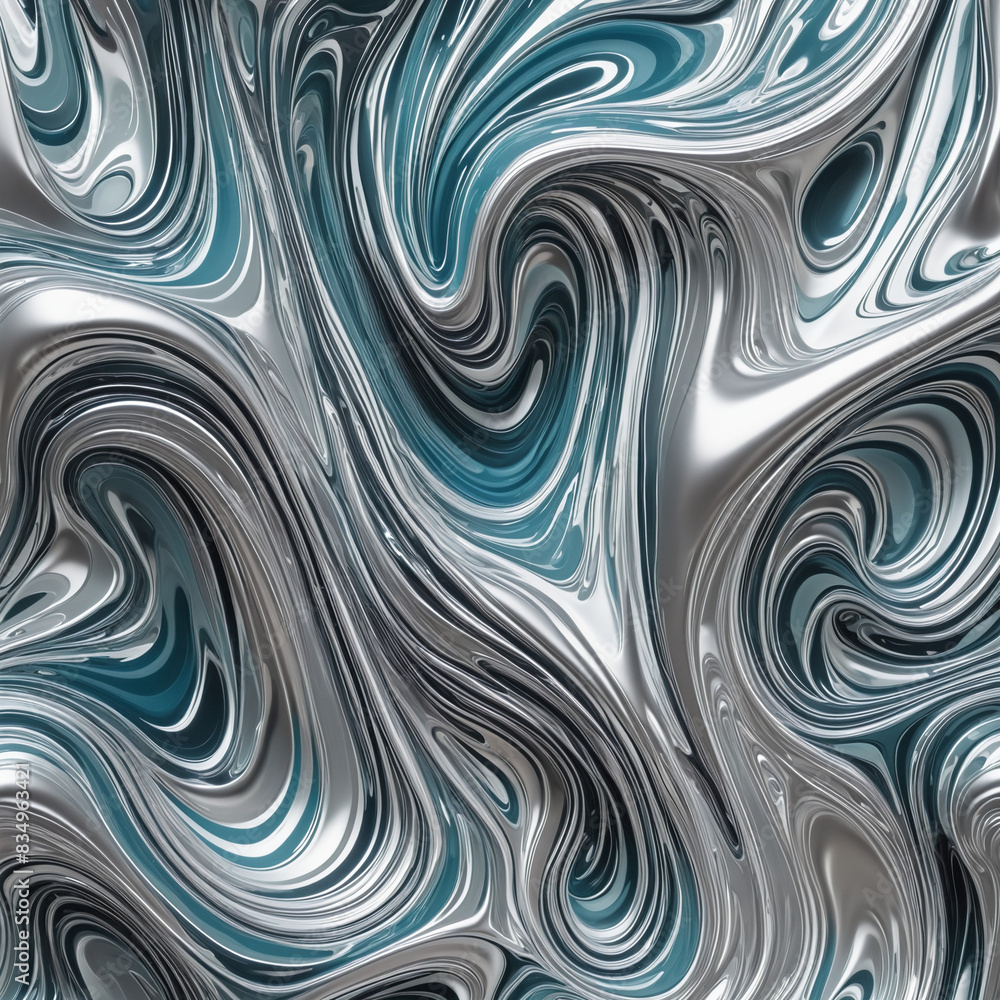 Aufkleber abstract futuristic 3d texture created by generative ai on a transparent background with copy space 