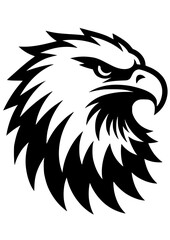Eagle Head SVG, Hawk SVG, Bird SVG, American eagle SVG, USA SVG, Eagle Head Silhouette, Eagle Face, Clipart, Cut filefor Cricut SVG, JPG, PNG